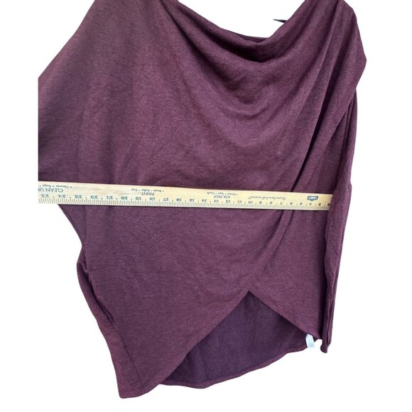 Athleta Purana Large Wrap Sweatshirt Hoodie Oversized Slouchy,Spiced Cabernet - Picture 8 of 11